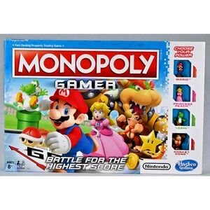 Monopoly Gamer Edition Board Game Nintendo Super Mario - Complete